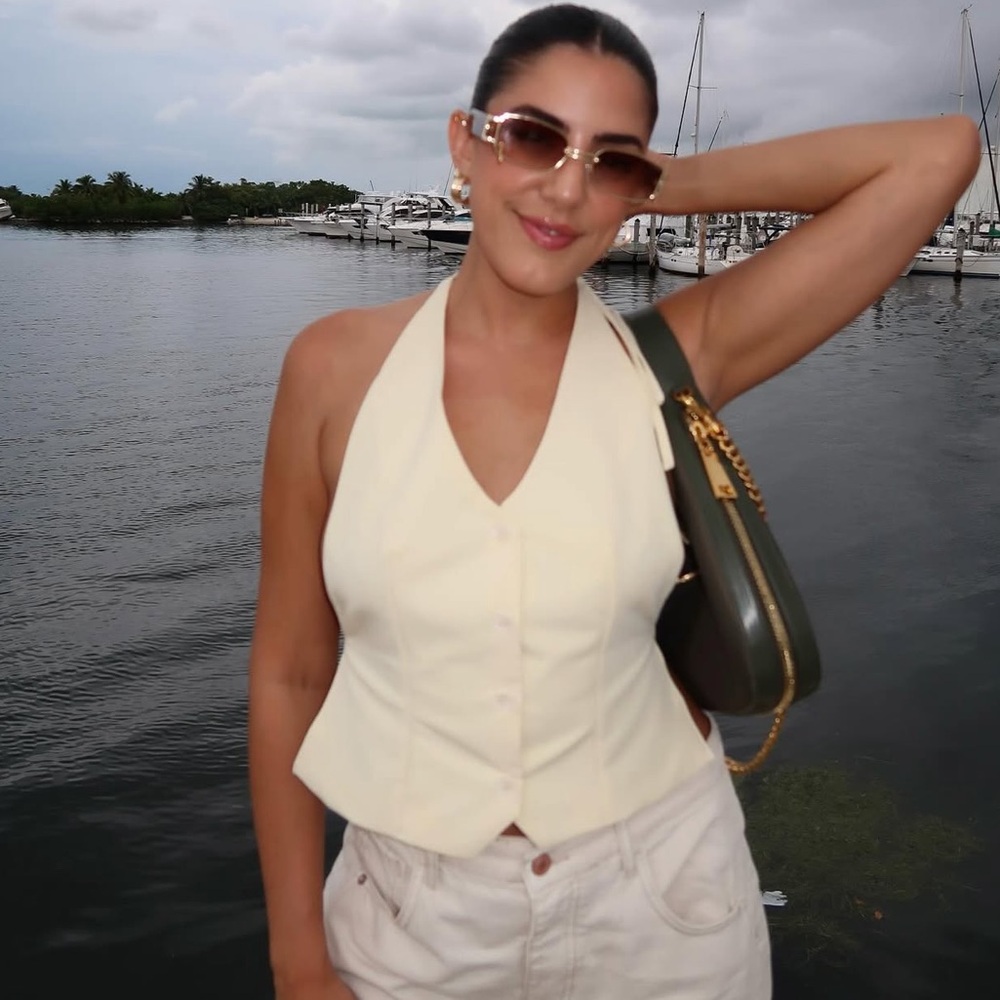 Butter Yellow Halter Top